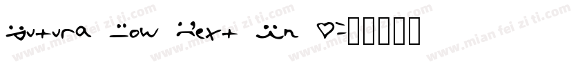 Futura Now Text Cn X字体转换